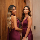 'DRESS VERONA' BURGUNDY