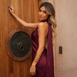 'DRESS VERONA' BURGUNDY