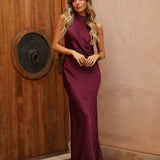 'DRESS VERONA' BURGUNDY