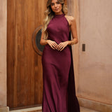 'DRESS VERONA' BURGUNDY