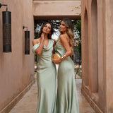 ROBE 'ANNA' SAGE VÉRITABLE