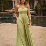 VESTIDO 'MARCELA' VERDE AMÊNDOA