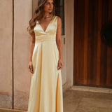 DRESS 'CAMILLA' PASTEL YELLOW