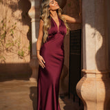 VESTIDO 'MELISSA' BURGUNDY