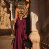 VESTIDO 'MELISSA' BURGUNDY