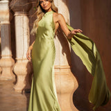 'DRESS "VERONA" SAGE'