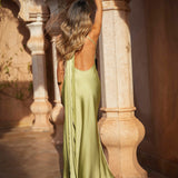 'DRESS "VERONA" SAGE'