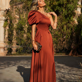 VESTIDO 'JOSEPHINE' TERRACOTA