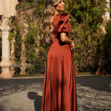 VESTIDO 'JOSEPHINE' TERRACOTA