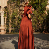 VESTIDO 'JOSEPHINE' TERRACOTA