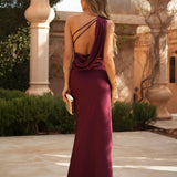 VESTIDO 'BRUNA' BURGUNDY