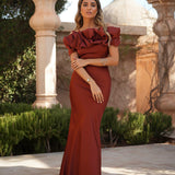DRESS 'JULIANA' TERRACOTTA