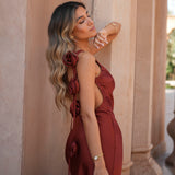 VESTIDO 'BRUNA' TERRACOTTA