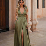 KLEID 'CAMILLA' SANFT OLIVGRÜN