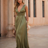 KLEID 'CAMILLA' SANFT OLIVGRÜN