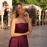 VESTIDO 'LEILA' BURGUNDY
