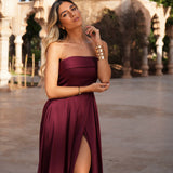 VESTIDO 'LEILA' BURGUNDY