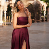 VESTIDO 'LEILA' BURGUNDY