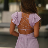'ESTELLE' LILAC DRESS