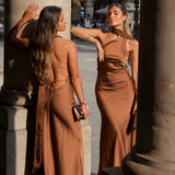 KLEID 'FOSTER' BRAUN