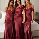 VESTIDO 'CASSIE' WARM BURGUNDY