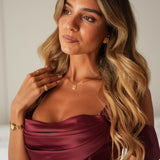 VESTIDO 'CASSIE' WARM BURGUNDY