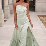 VESTIDO 'ALISON' VERDE SECO SUAVE