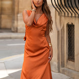 ROBE 'CLOVELY' TERRACOTTA DOUCE