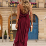 VESTIDO 'FONTELINA' BORDÓ