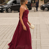 VESTIDO 'FONTELINA' BORDÓ