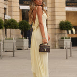 VESTIDO 'FONTELINA' AMARILLO MANTEQUILLA
