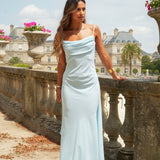 VESTITO 'FONTELINA' AZZURRO CIELO