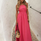 DRESS 'BINIBECA' PINK (100% Linen)