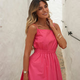 DRESS 'BINIBECA' PINK (100% Linen)