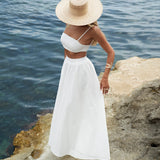 SET 'ST. BARTH' WHITE (100% Linen)
