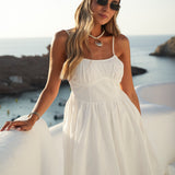 VESTITO 'ES VEDRÀ' BIANCO (100% lino)