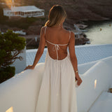 DRESS 'BINIBECA' WHITE (100% Linen)