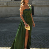 'LARA' OLIVE GREEN DRESS