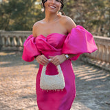 'ANITA' FUCHSIA DRESS