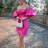 'ANITA' FUCHSIA DRESS