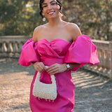 'ANITA' FUCHSIA DRESS