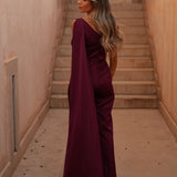 'FABIOLA' BURGUNDY JUMPSUIT