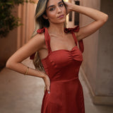 VESTIDO 'EVE' TIJOLO