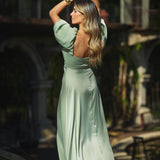 'BUBALI' DRESS SAGE GREEN