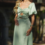 'BUBALI' DRESS SAGE GREEN