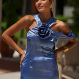 VESTIDO 'MAGDALENA' DUSTY BLUE