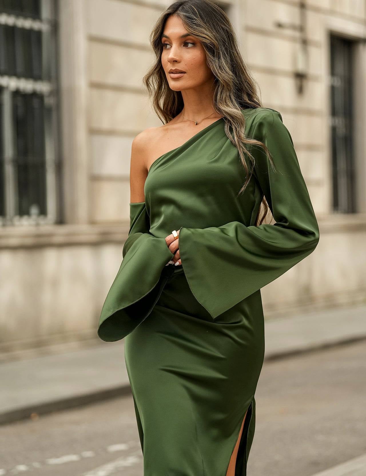 VESTIDO 'MARGOT' VERDE OLIVA