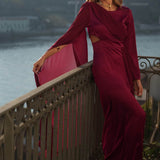 VESTIDO 'NICE' BURGUNDY