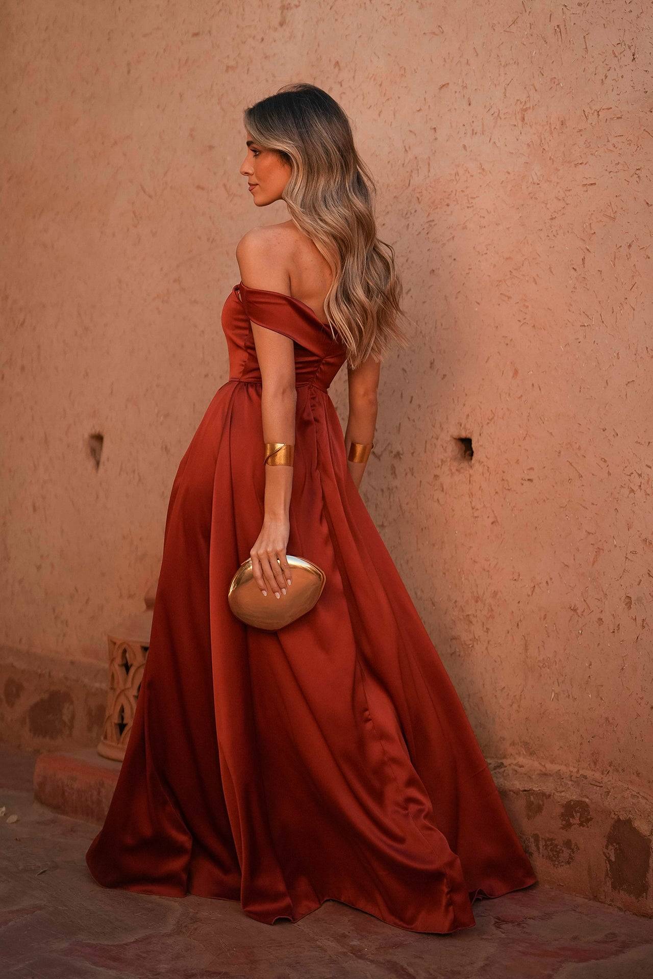VESTIDO 'JOLIE' TIJOLO