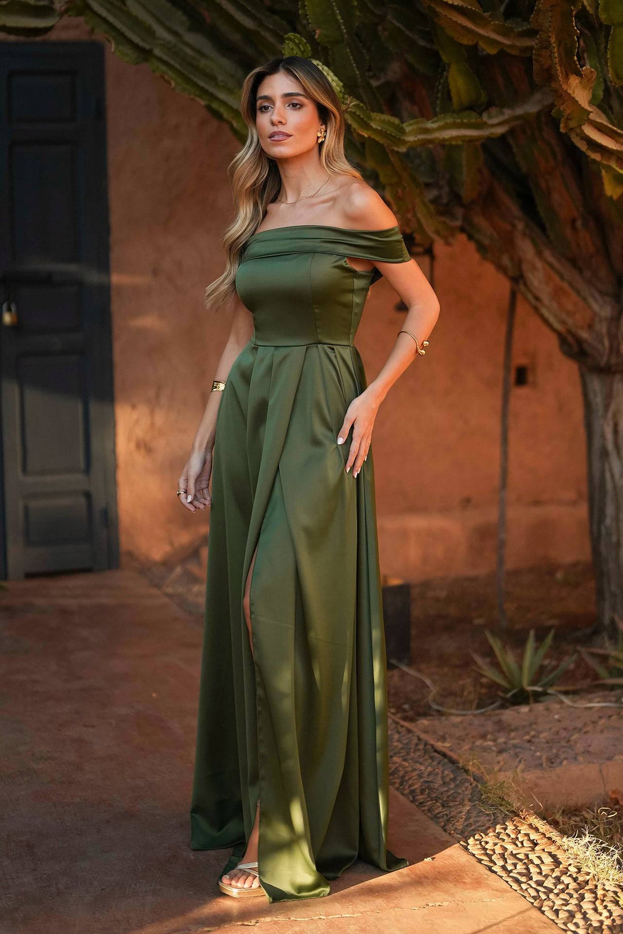 VESTIDO 'JOLIE' VERDE OLIVA